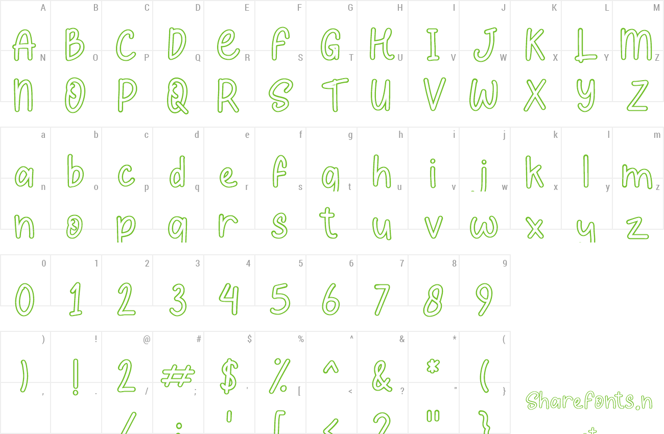 Font Summer Letter preview